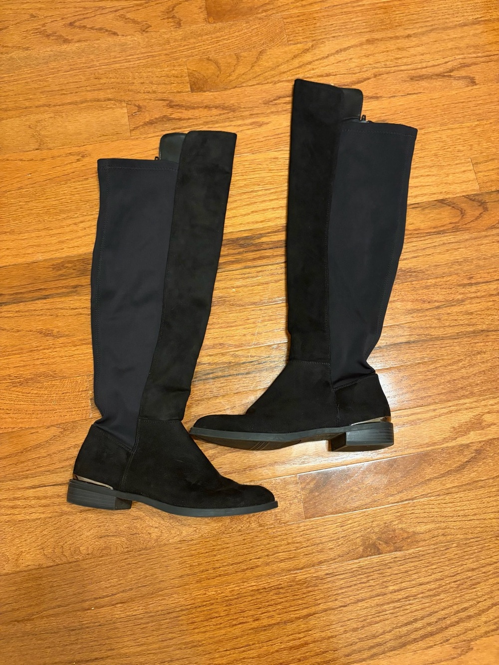 Simply Vera | Black Over-the-Knee Stretch Suede Boots size 6.5